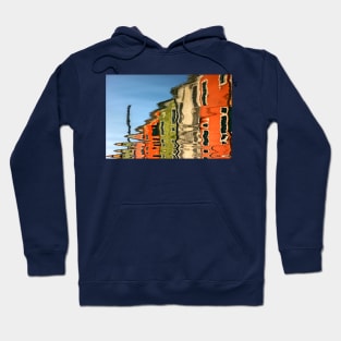 Colorful houses of Burano island - Venice Hoodie